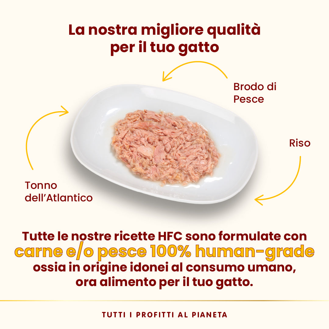 Almo Nature HFC Natural Light Meal Tonno dell'Atlantico 4x50g Almo Nature HFC Natural Light Meal Tonno dell'Atlantico 4x50g